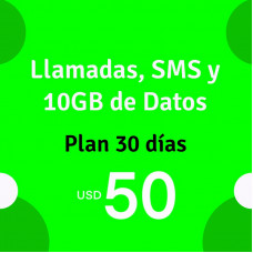 eSIM 600 Minutos y 10 GB de Datos por 30 días