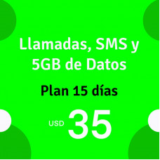 eSIM 600 Minutos y 5 GB de Datos por 15 días