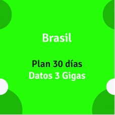 eSIM Brasil 30 días 3 Gigas