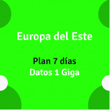 eSIM Europa del Este 7 días