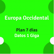 eSIM Europa Occidental 7 días