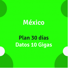 eSIM México 30 días 10 Gigas