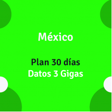 eSIM México 30 días 3 Gigas